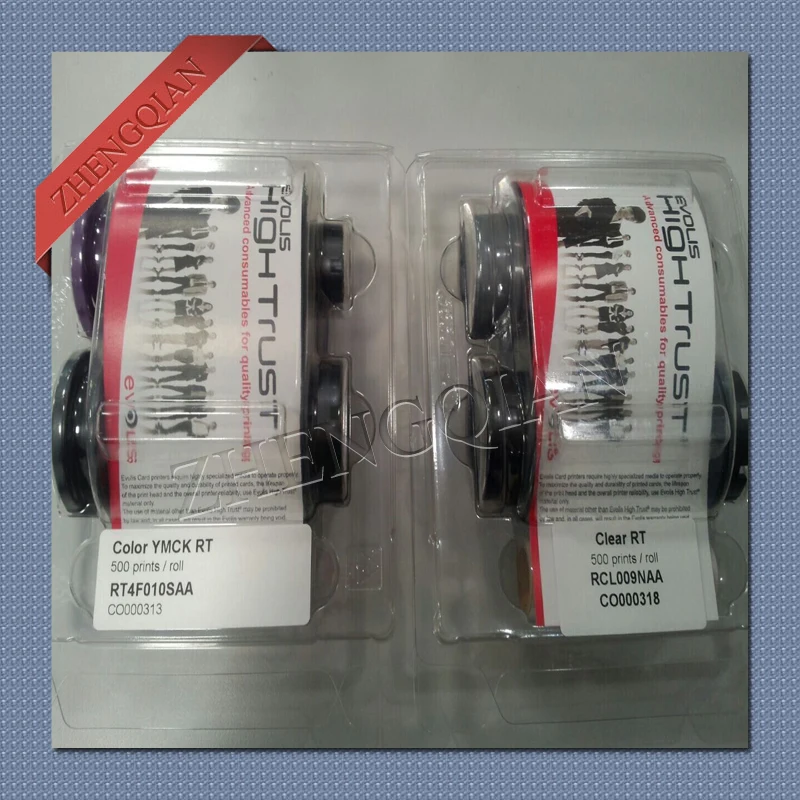 Evolis 리본 RT4F010SAA 및 RTCL009NAA 작업 avansia 프린터
