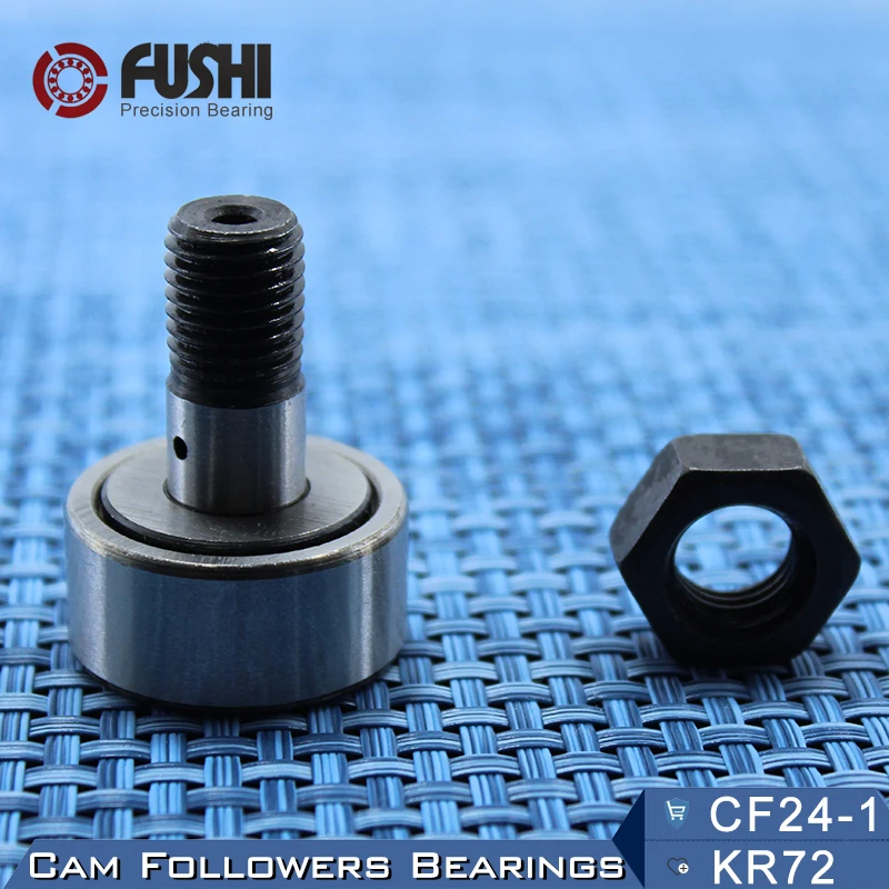 

KR72 CF24-1 Cam Followers Bearing 24mm ( 1 PC ) Stud Type Track Rollers KRV72 CF24B NAKD72 KR72PP / UU Bearings CF-24-1