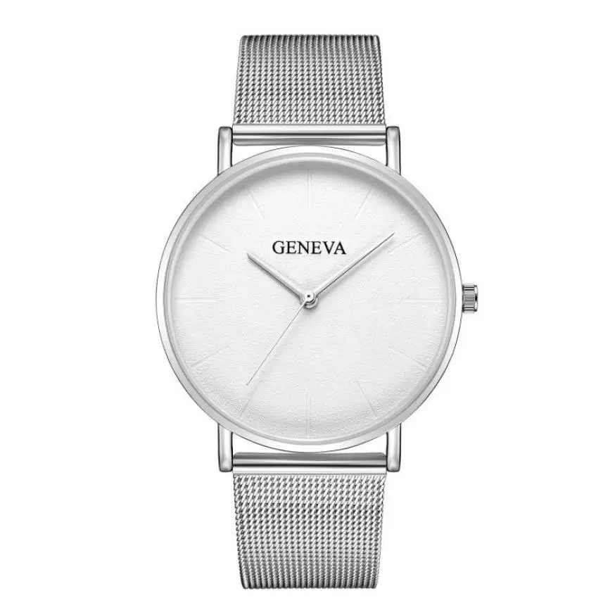 

2018 New Dropshipping New Casual Luxury Women's Men Stainless Steel Band Quartz Analog Waterproof Wrist Watch Clock Gift