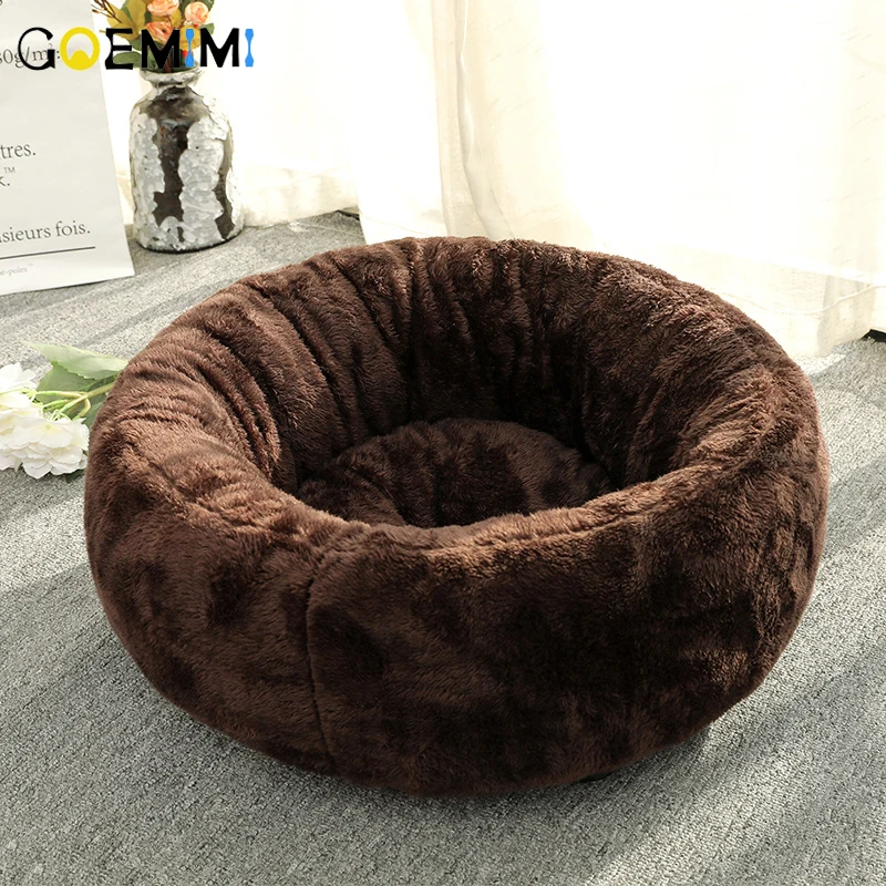 

New Soft Warm Cat Bed Comfortable Round Kennel For Pet Puppy Top Quality Cat Sleeping Warm Nest Mat