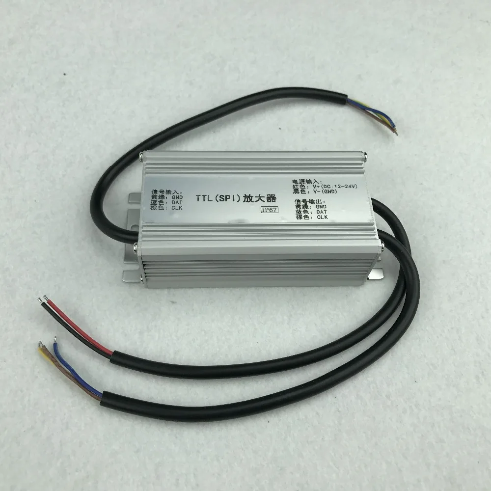 

waterproof TTL signal amplifier,DC5-24V input, to amplifier the signal from T-1000S,T-100K,T-200K.etc