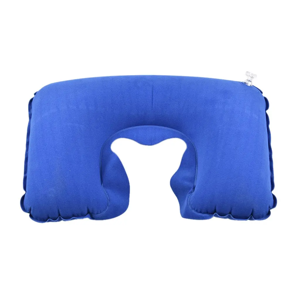 Портативная подушка для путешествий, надувная подушка для шеи, u-образная надувная подушка для путешествий, надувная подушка из флока ПВХ, 42 г