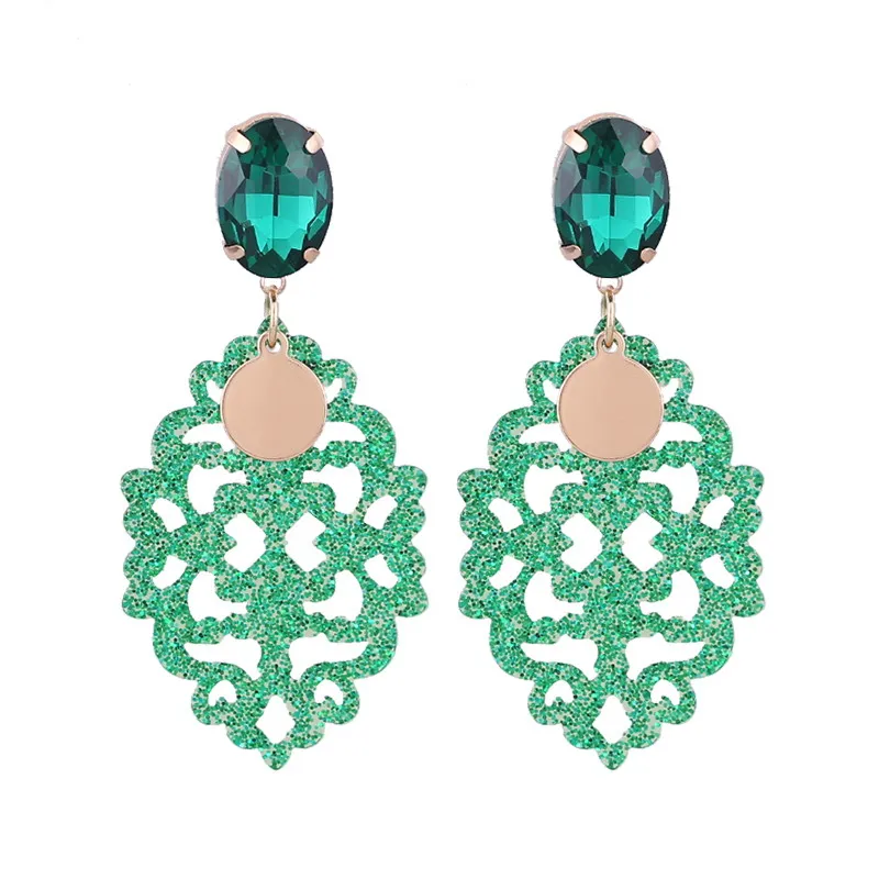 Earrings for woman Green