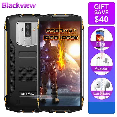 Fast shipping Blackview BV6800 pro Android 8 0 6580mAh IP68 Waterproof 16MP NFC 5 7  Smartphone 4GB 64GB