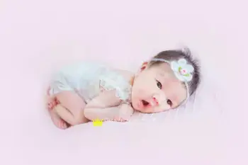 

Newborn Headband and Lace Romper Newborn Prop