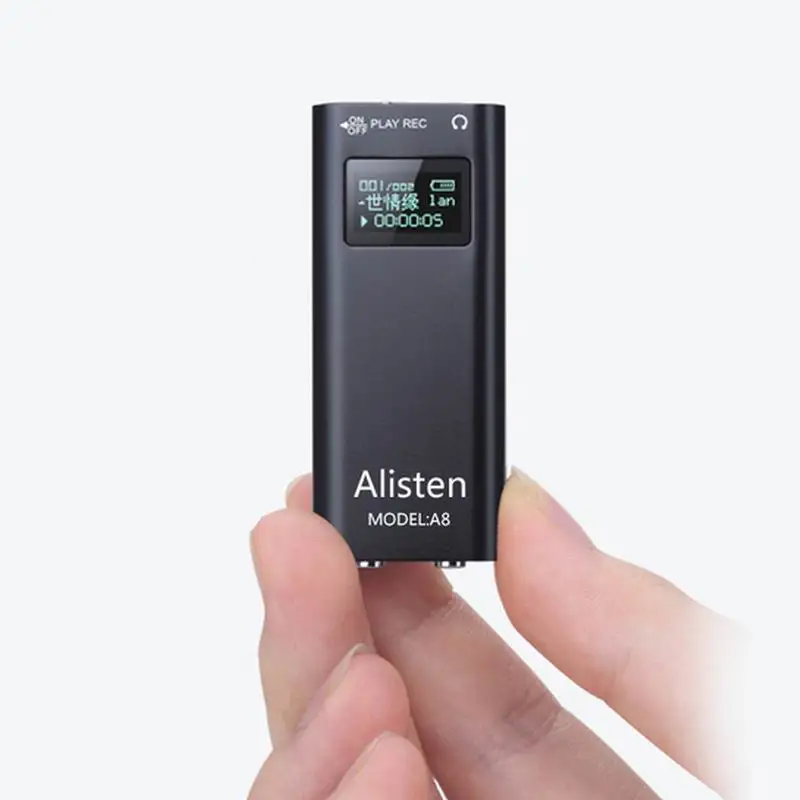 

2017 Hot JNN Q25 HD Micro Miniature Professional Voice Recorder Chip Noise 8GB MP3 Player Voice Activated Digital Voice Recorder