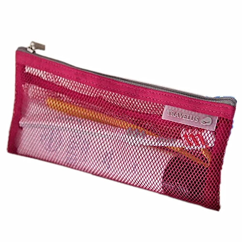 New Arrival Mesh Cosmetic Bags 4 Colors Casual Small Travel Wash Bag