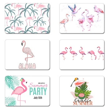 

Summer Party Pink Flamingo Cool Designs Nature Rubber Table Mouse Pad Laptop Computer Enclosure Mousepad Mat