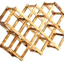 1 шт. складные винные стеллажи из цельного дерева складной винный стеллаж деревянный держатель для вина винные стеллажи Кухня Бар Дисплей Полка JB 2043