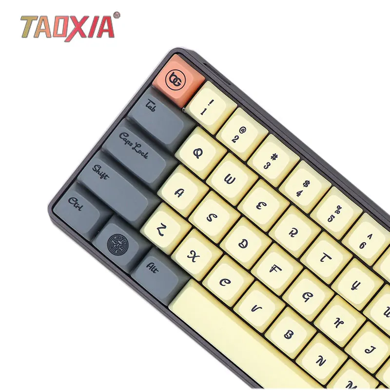  New Western World Theme XDA Thermal Sublimation Customized Machinery Keyboard Cap GH60/64/68 with P