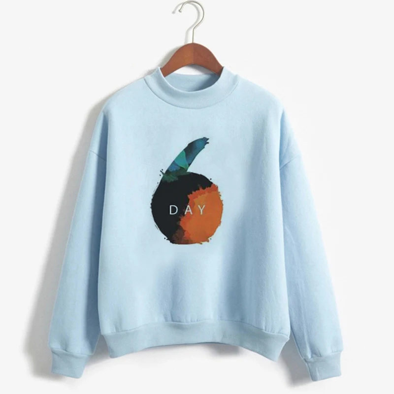 Kpop Day6 толстовка женская с длинным рукавом Crewneck толстовки осень зима теплые флисовые толстовки унисекс одежда уличная Moletom - Цвет: 10