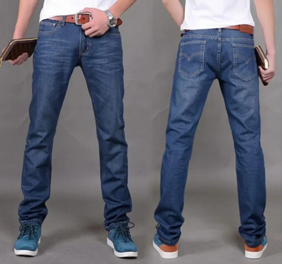 2017 Hot Sale Brand Men Pants Fashion Straight Men Jeans Classic Denim