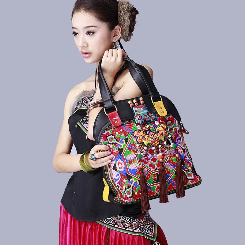 Black Shoulder Bag Ethnic Ethnic Embroidered Bags Ethnic 2019