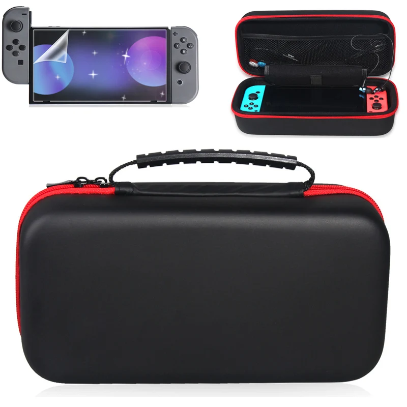 

Nintend Switch Pouch Carrying Bag Case for Nintendos Switch NS Console Accessories Handheld Portable Shell Large Bags w/ Film