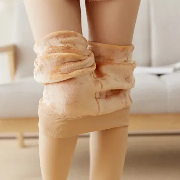 

New Thicken Warm Plus Velvet Leggings Women Winter Stretch Leggings Plus Size High Waist Leggins Mujer Warm Pencil Pants C4690