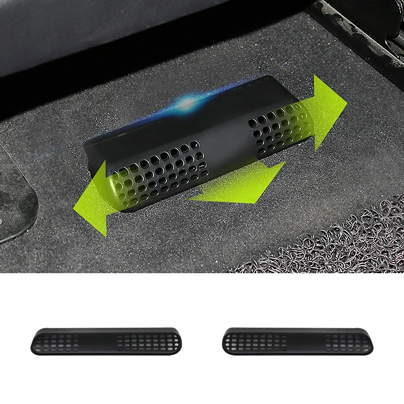 2pcs Car Styling Under Seat Air Conditioning Outlet Air Vent Dust