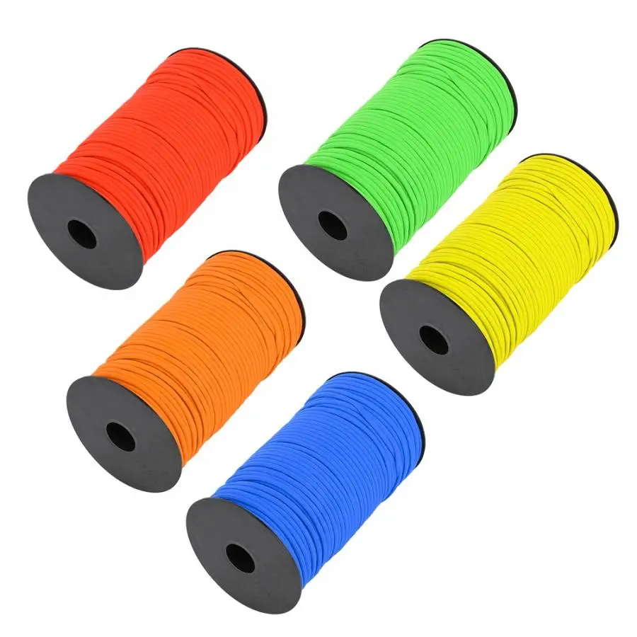 

Outdoor 4mm 100m Camping Tent Rope Guy Line Cord Paracord 7 Core Strand Core Rock Climbing Safety Rope Survival Equipment