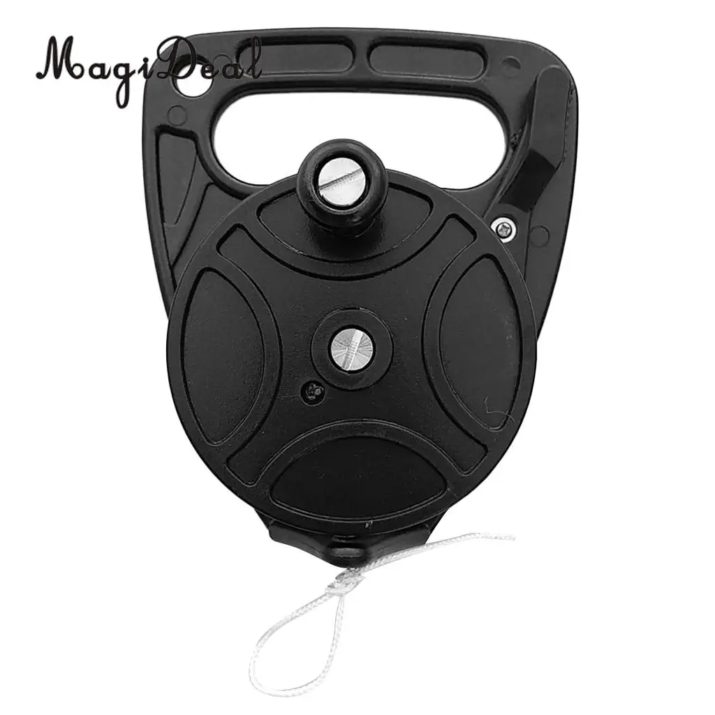 Ultralight Portable SMB Dive Reel Kayak Anchor & Handle, Finger Stopper, 46m Line for Underwater Scuba Diving Snorkeling