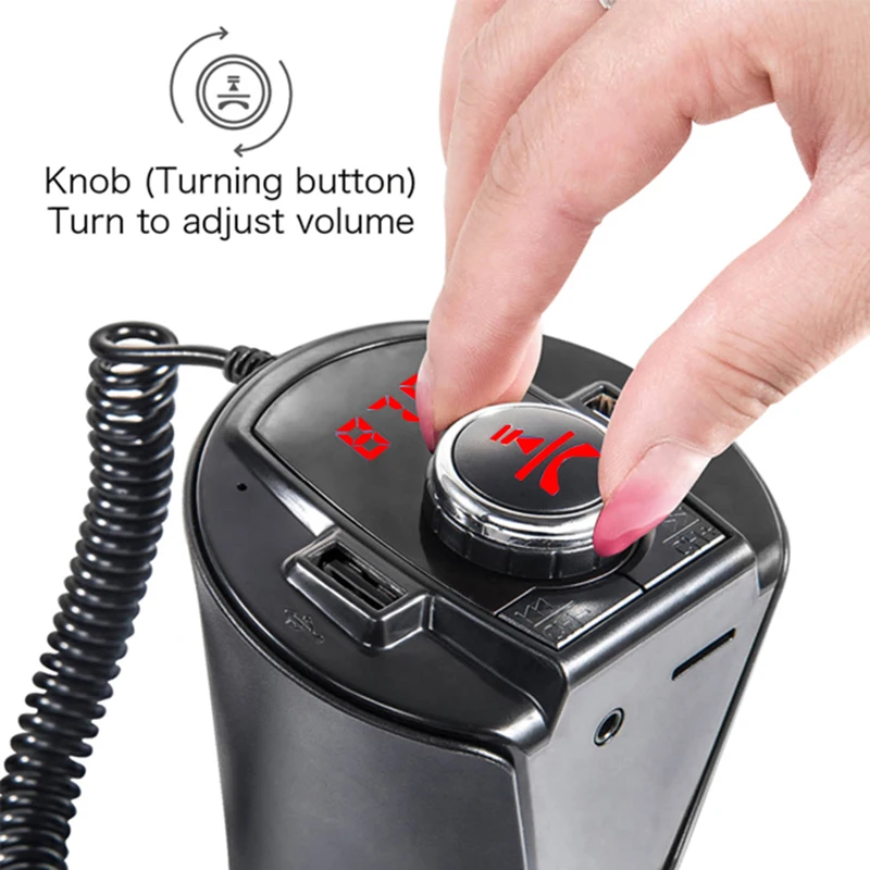 

BX6 Bluetooth Car MP3 Player Fast Car FM Multifunction Car Wireless Handsfree Call Music Audio with USB interface N20D