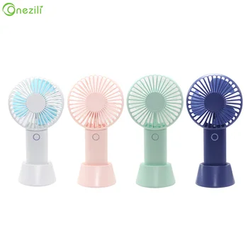 

4000mAh USB Battery Electric Fans Cooling Handheld Mini Portable Fans With 3 Gear Mode LED Light Laptop Fan for Office and Home