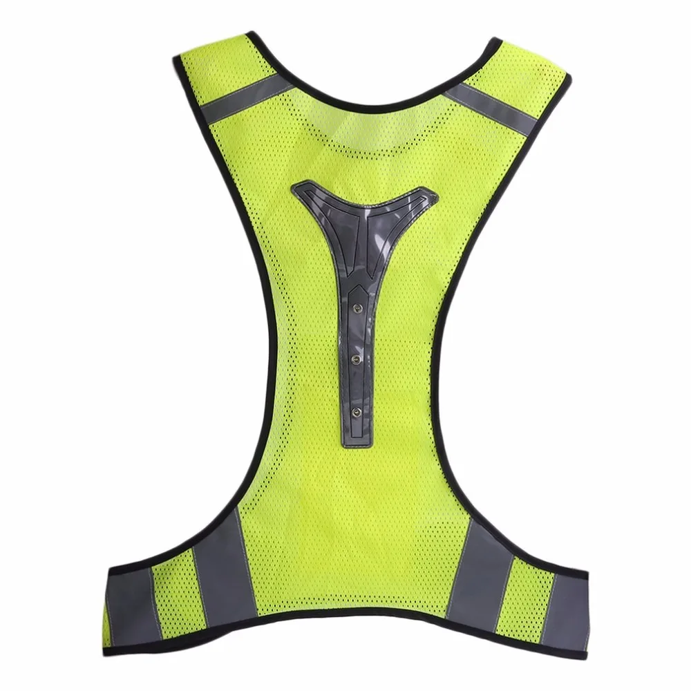 Safety Security Reflective Vest Night Running Cycyling LED Visibility Breathable Fluorescent
