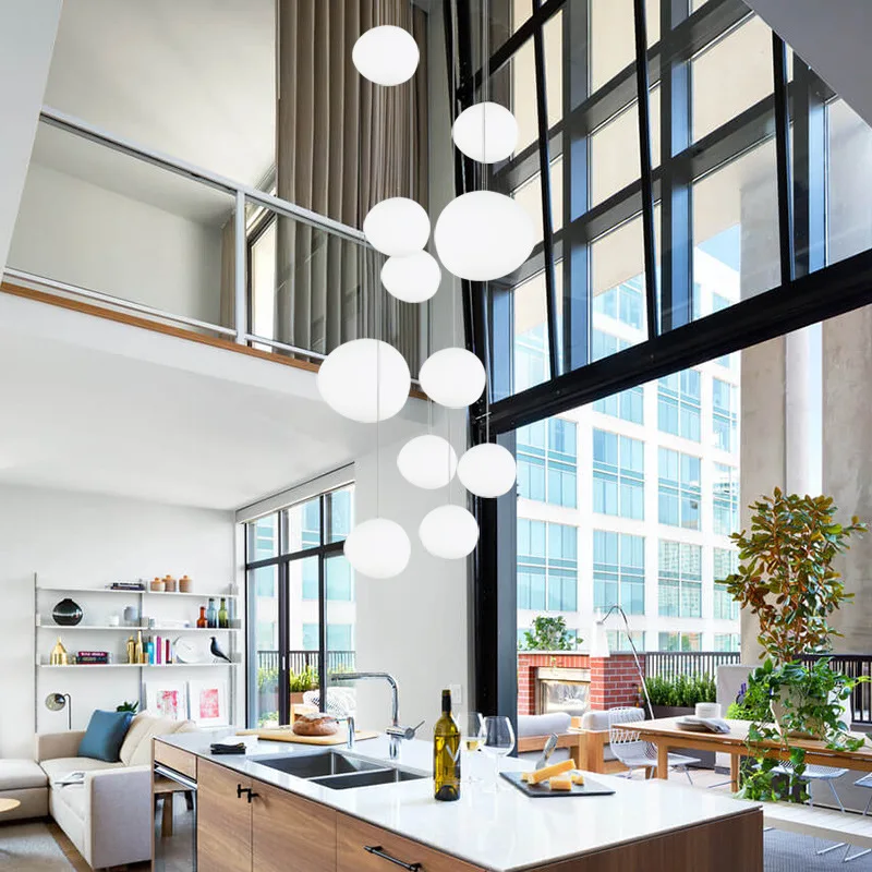 Современные стеклянные подвесные светильники Италия Foscarini Gregg светодиодная