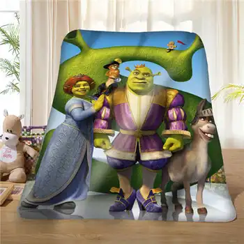 

Custom Shrek Forever After 008 (1) Blanket Soft Fleece DIY Your Picture Decoration Bedroom Sofa Multi Size#929-02-001-56