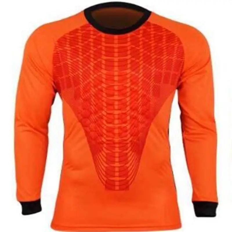 Men Sport Goalkeeper Goalie Soccer Keeper Foam Padded Jersey Long