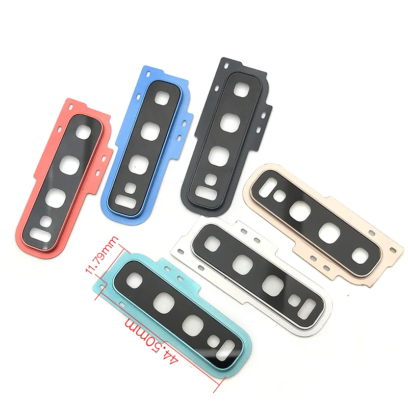 

2pcs/lots Rear Camera Glass Lens Cover With Frame Holder with Sticker Replacement Spare Parts For Samsung Galaxy S10
