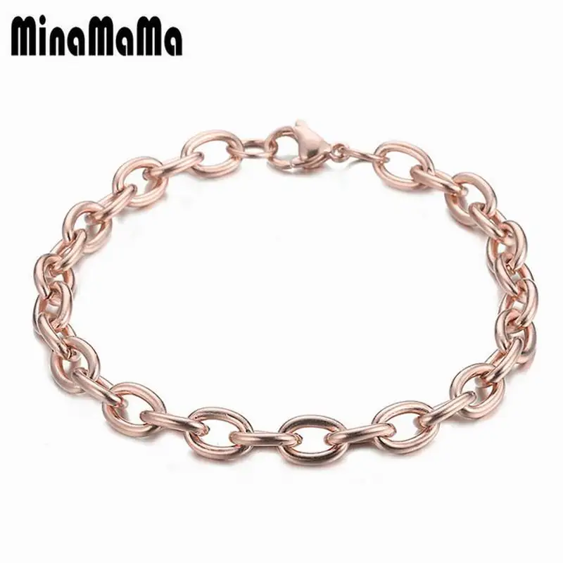 

Classic Stainless Steel Chain Bracelet for Woman Men Chrms Bracelet Jewelry Wholesale