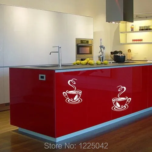 free shipping 2 cups of coffee & tea Kitchen Wall Sticker Vinyl Mural Decal Art Wall Paper Home Decor free shipping 2 cups of coffee & tea Kitchen Wall Sticker Vinyl Mural Decal Art Wall Paper Home Decor