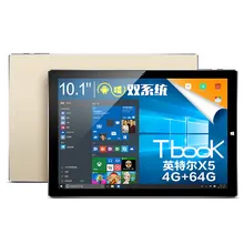 Big sale Teclast TBook10 2in1 Tablet Intel Cherry Trail Z8300 10.1 inch Dual OS Windows 10 + Android 5.1 4GB/64GB Quad Core 1.84GHz IPS