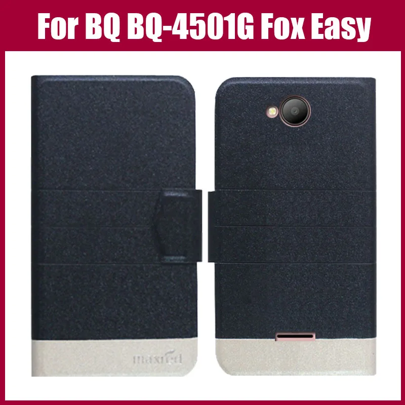 Hot Sale! BQ BQ-4501G Fox Easy Case New Arrival 5 Colors Fashion Flip Ultra-thin Leather Protective Cover Phone Bag