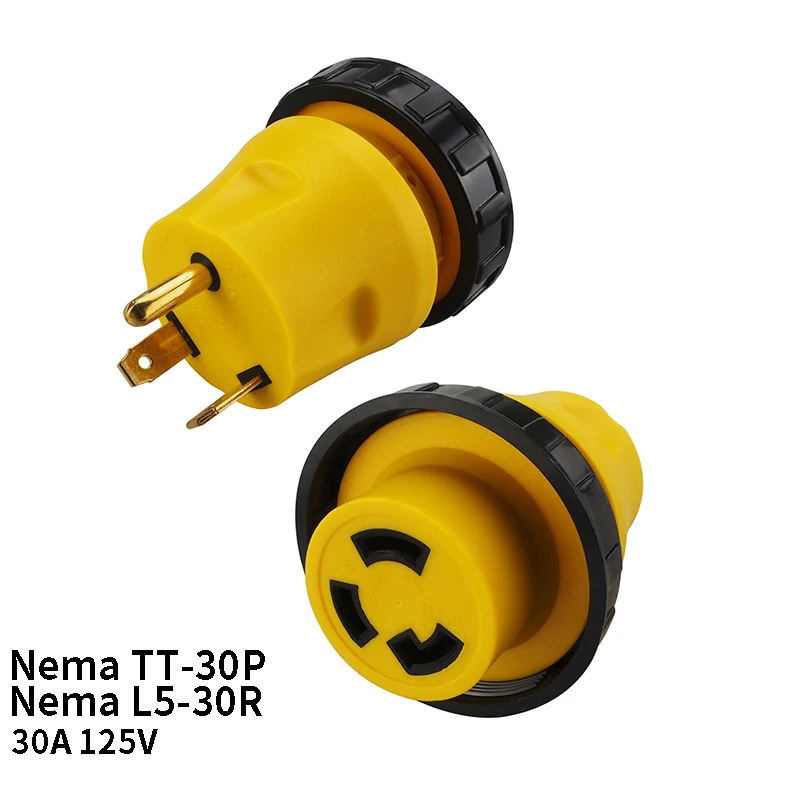 США Nema TT-30P к Nema L5-30R анти-падение промышленный запирающий переходник, Конвертер розетка Кабель питания Шнур