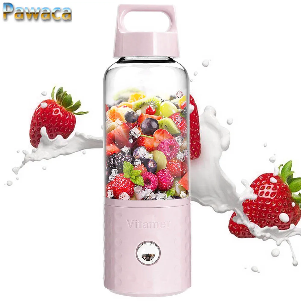 Portable USB Electric Fruit Juicer Handheld Vegetable Juice Maker