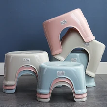 Европейский пластиковый табурет, утолщенная детская скамейка, домашняя Сменная обувь, табурет для взрослых, журнальный столик, низкий табурет, ванная комната, противоскользящая