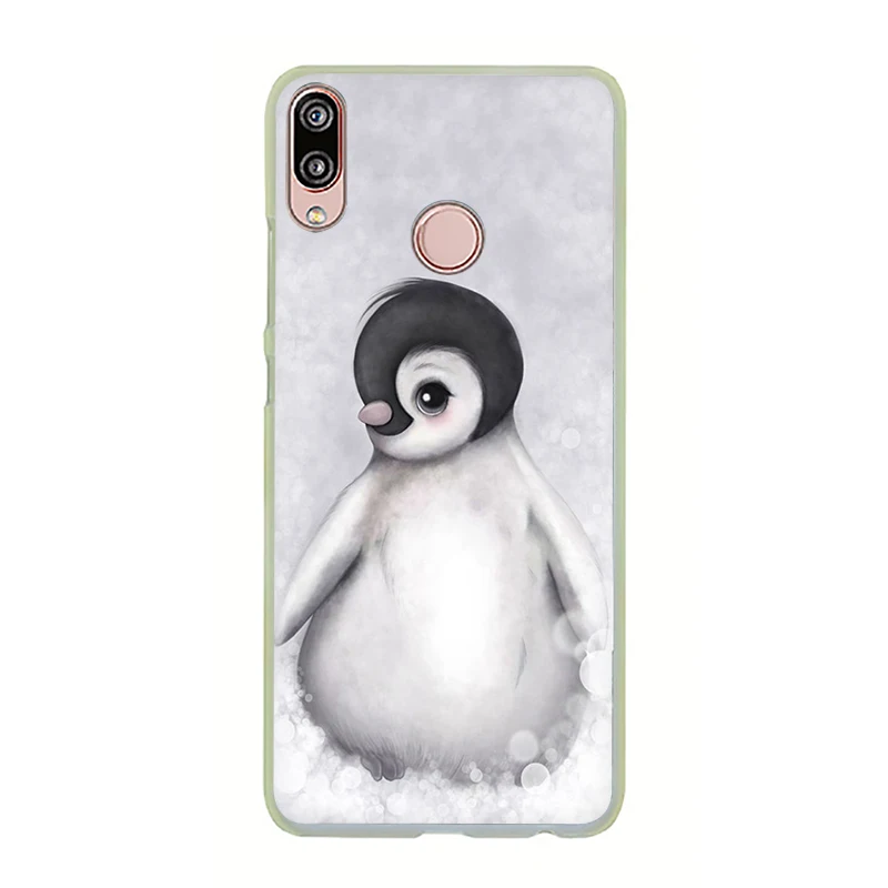 Детские Пингвин милый жесткий чехол для телефона для huawei Honor 6A 6C 7A Pro 7C 7X 8C 8X8 9 10 Lite Play вид 20 9X Pro - Цвет: H4