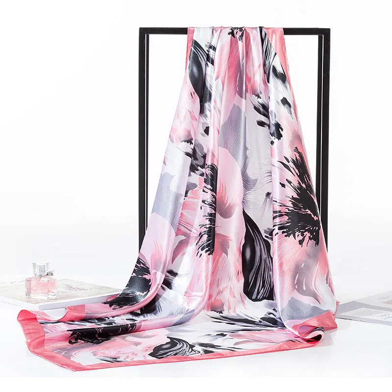 [FAITHINK] очаровательный женский шарф в богемном стиле в русском стиле, вечерние шарфы с узором пейсли из полиэстера - Цвет: QS19 pink