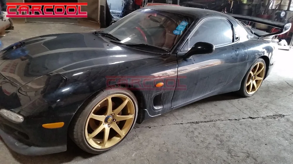 Автомобильный Стайлинг из углеродного волокна для CF RX7 FD3S RHD переднее крыло