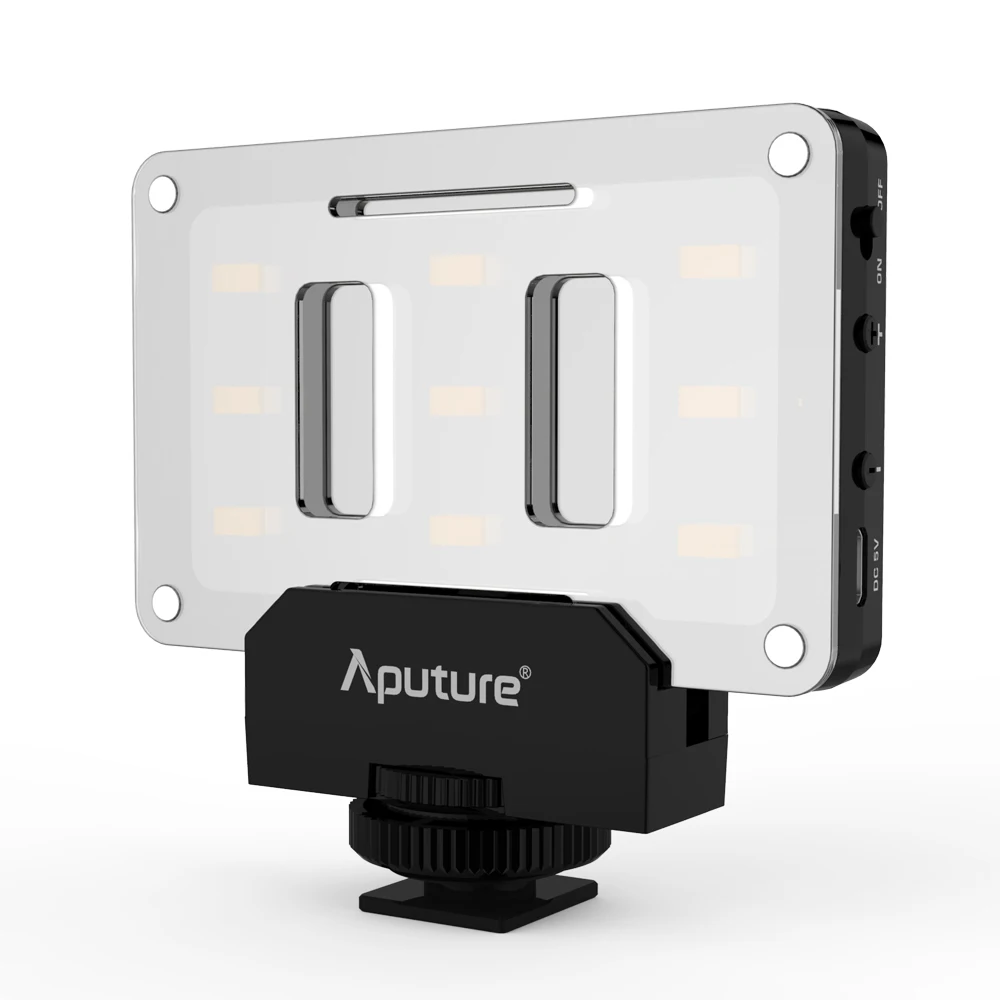 

New Aputure AL-M9 LED Video Light Built in Battery Pockable TLCI/CRI 95+ On-camera Fill Light 9pcs SMD Lighting for DSLR Camera