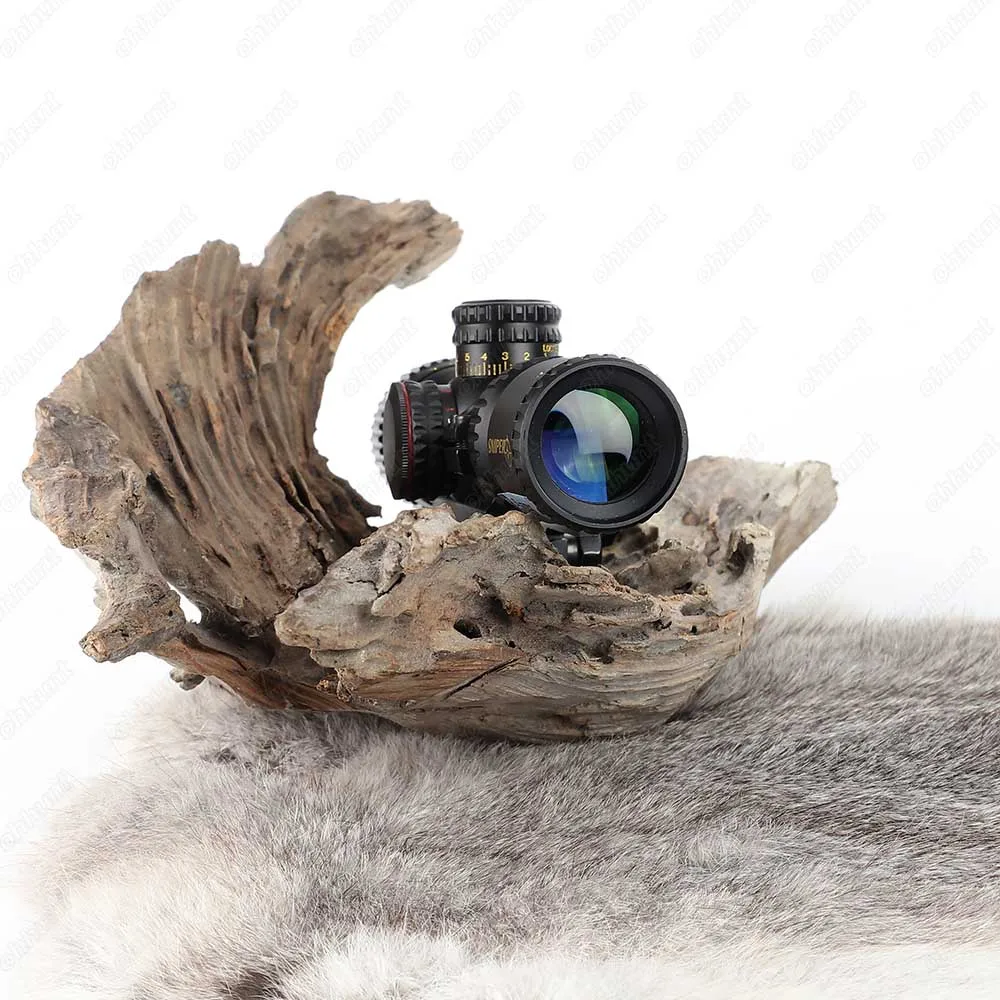 SNIPER VT 3-12X32 Hunting Compact Riflescope Tactical Rifle Scope Optical Glass Etched Reticle Red Green Illuminated with Rings (7)
