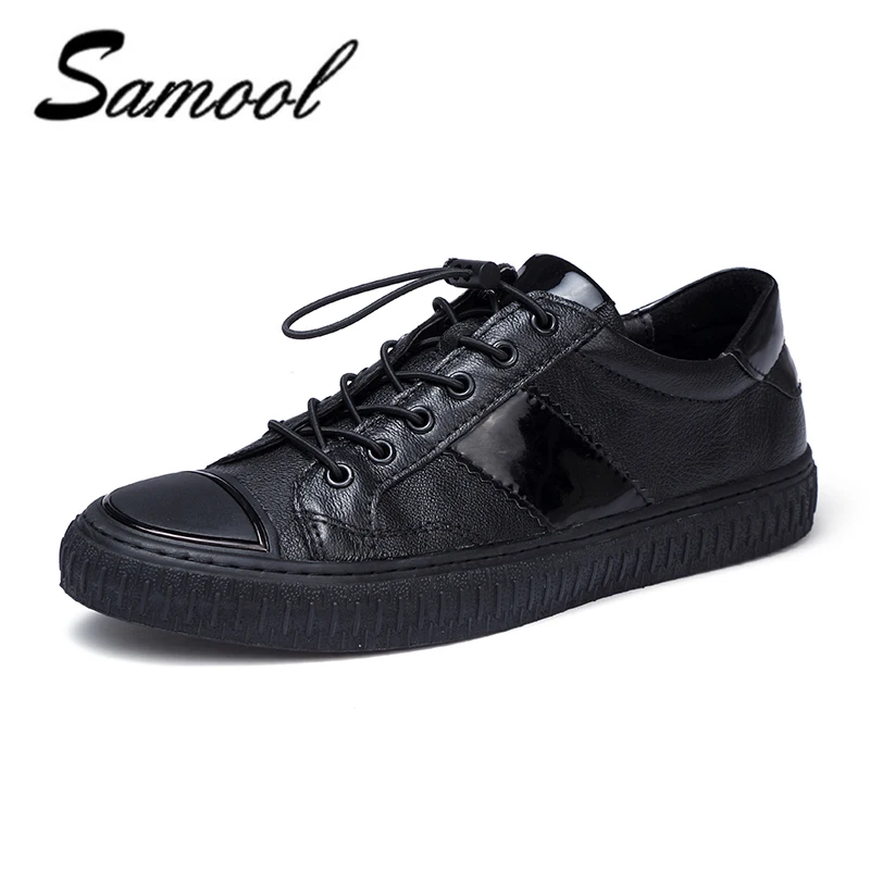 

shoes men Spring Genuine Leather Men Casual Breathable Round toe Flats Mens Shoes business dress shoes zapatos hombre 1F5