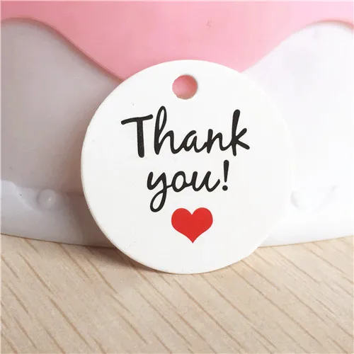 50 pcs per lot handmade hang tag kraft paper thank you gift tag label for wedding/candy/baby gift products tagging package - Цвет: c22