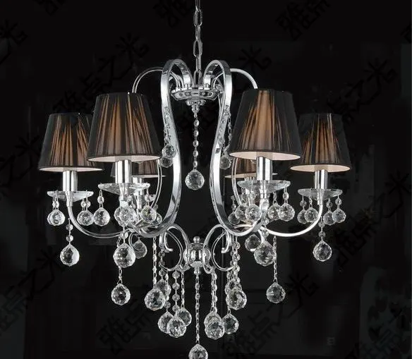 modern chrome candle chandelier lamp,crystal candle lampin Chandeliers