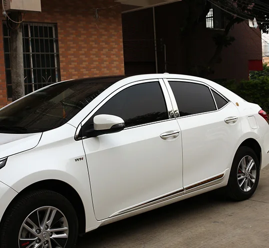 Отделка окон из нержавеющей стали для Toyota corolla 2014 2017 украшение автомобильных
