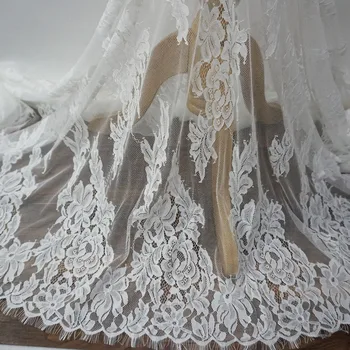 

Top quality fabric for dress women 1.5*3 meters/piece fancy new design wedding lace fabric high quality chantill laces