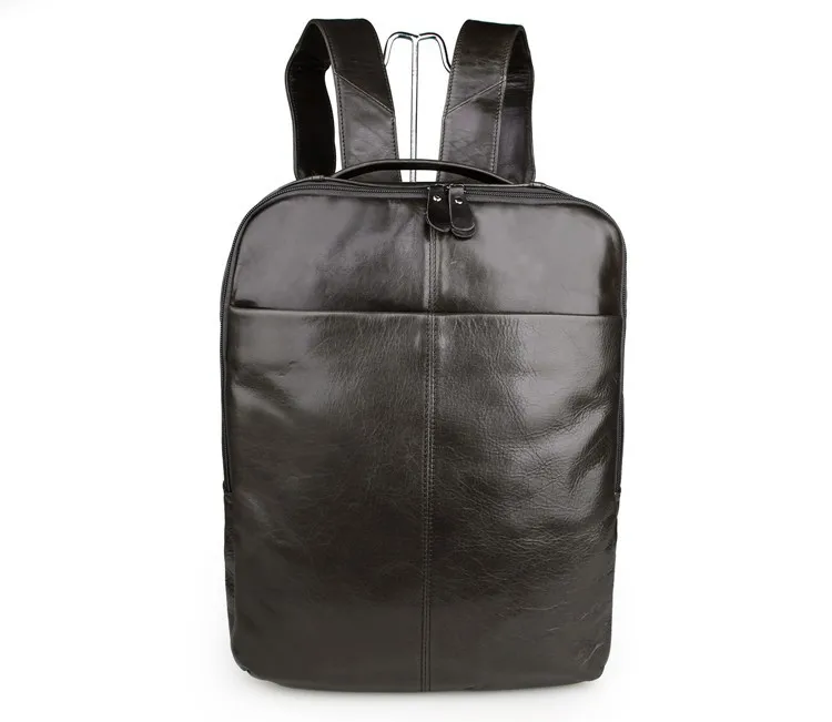 

Free Shipping JMD Durable Vintage Genuine Leather Unisex Camping Backpack School Bag # 7280J