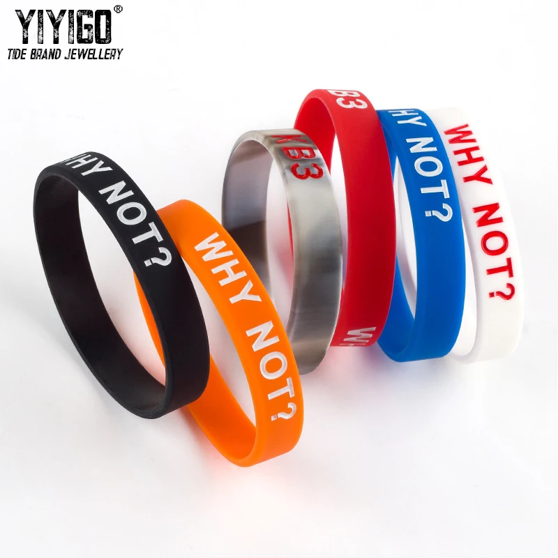 

1Pieces KB3 WHY NOT Silicone Bracelet Men Lovers Sporty Westbrook NO.0 The Same Style Basketball Wristbands Retail Wholesale