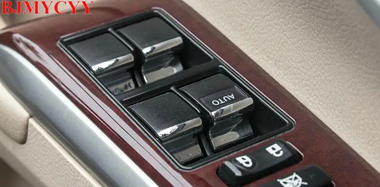 

BJMYCYY Car window lift switch decoration sequins for Toyota Camry 2015 auto accessories car styling