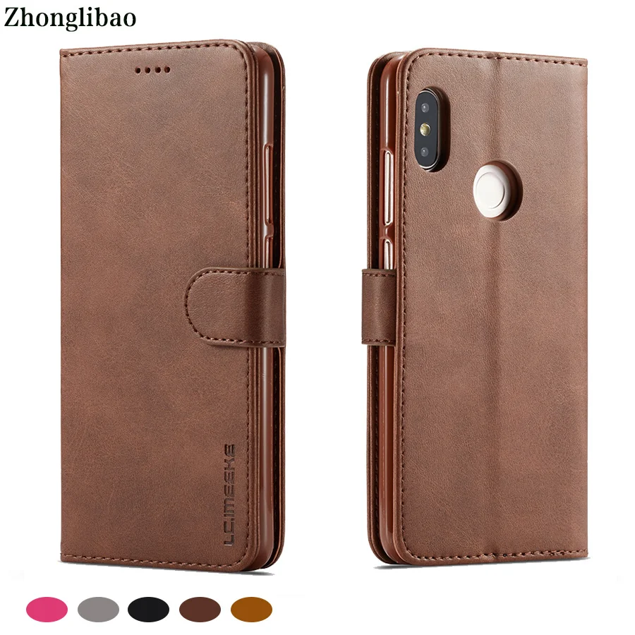Роскошный кожаный чехол-книжка в стиле ретро для Xiaomi Redmi Note 5 5pro кошелек с